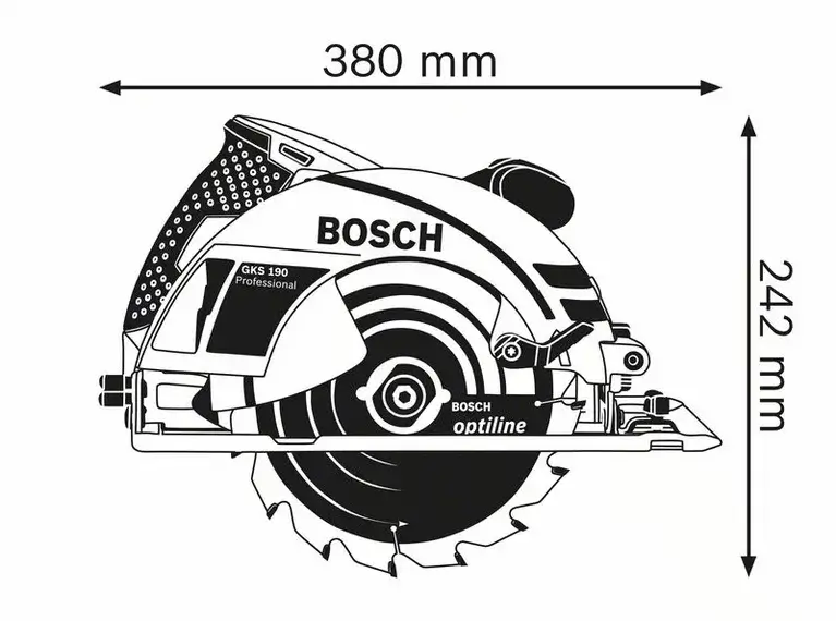 Comprar la sierra circular de mano eléctrica GKS 190 Bosch Professional
